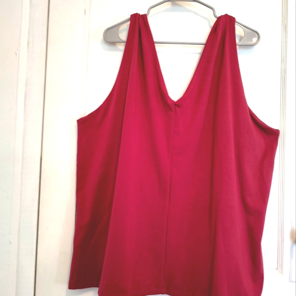NWT Marybelle dark dusty rose sleeveless tunic women's 4X   #434